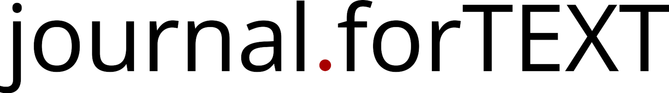 forTEXT Journal Logo